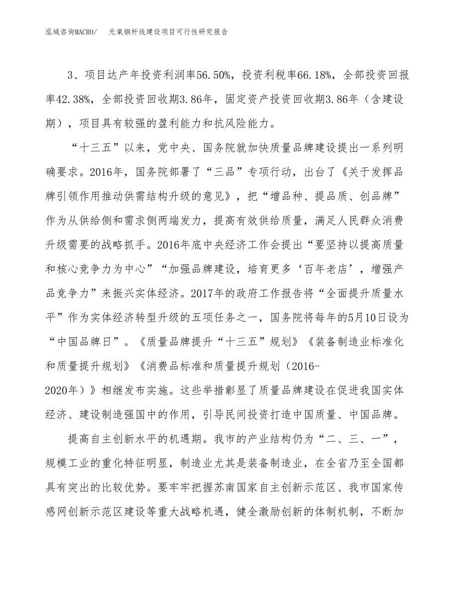 无氧铜杆线建设项目可行性研究报告（69亩）.docx_第5页