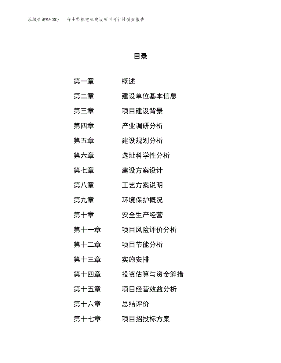 稀土节能电机建设项目可行性研究报告（89亩）.docx_第1页