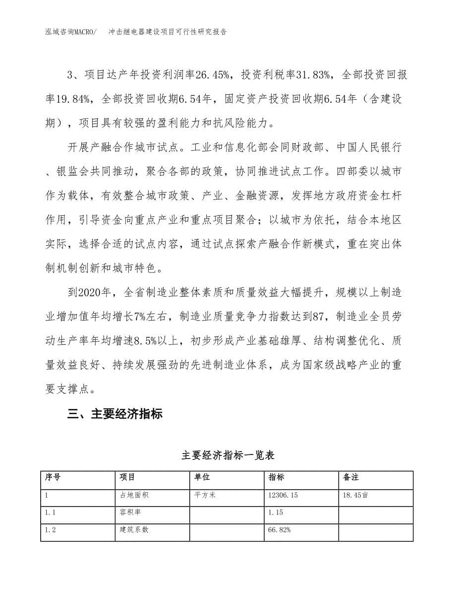 冲击继电器建设项目可行性研究报告（18亩）.docx_第5页