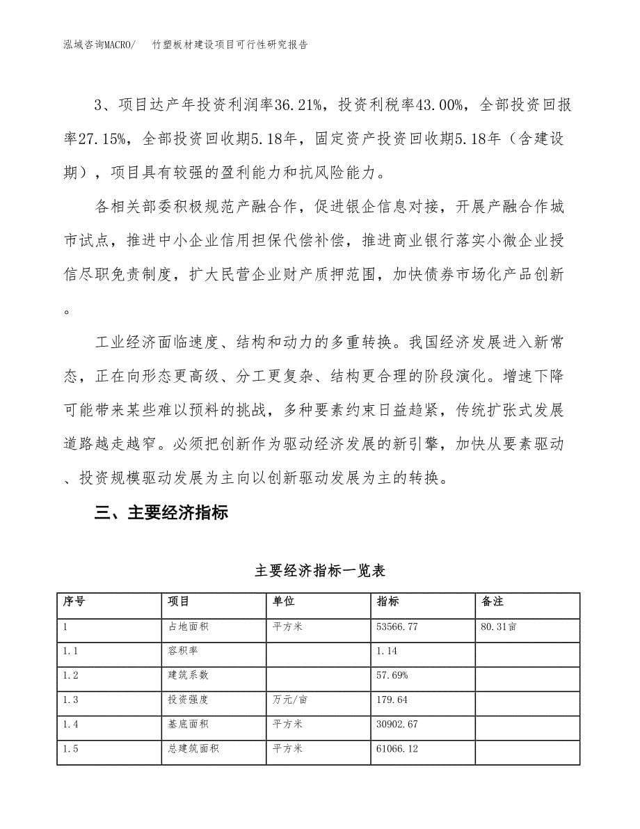 竹塑板材建设项目可行性研究报告（80亩）.docx_第5页