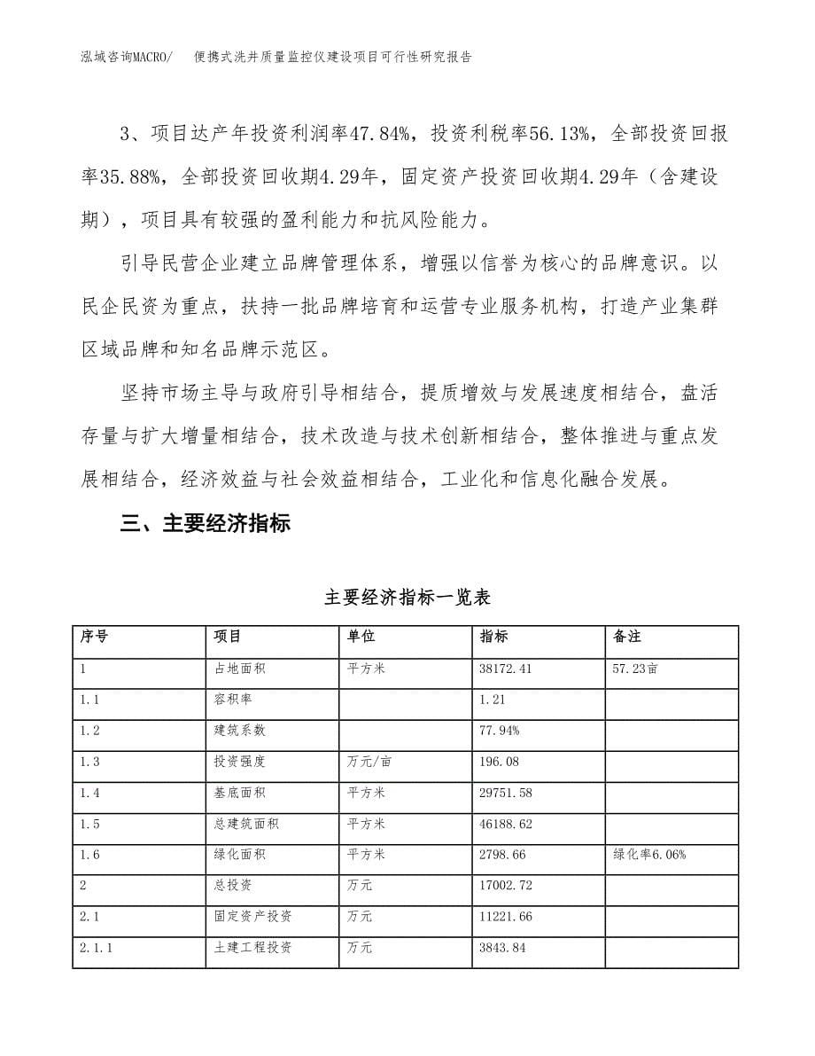 便携式洗井质量监控仪建设项目可行性研究报告（57亩）.docx_第5页