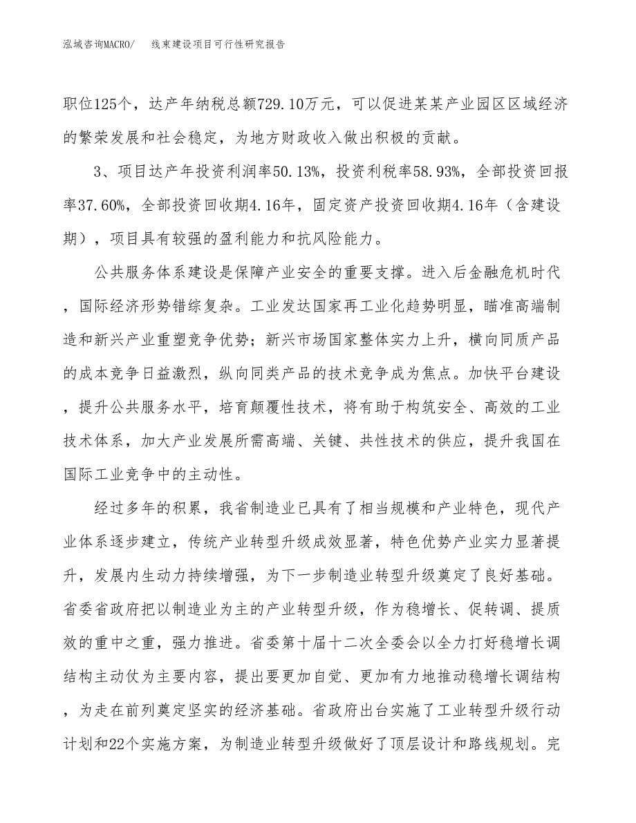 线束建设项目可行性研究报告（13亩）.docx_第5页