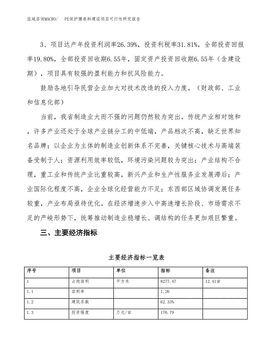 PE保护膜卷料建设项目可行性研究报告（12亩）.docx_第5页