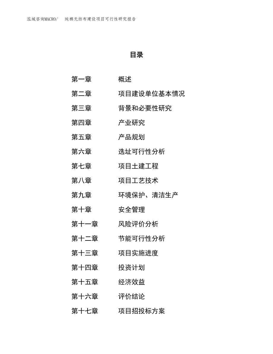 纯棉无纺布建设项目可行性研究报告（31亩）.docx_第1页