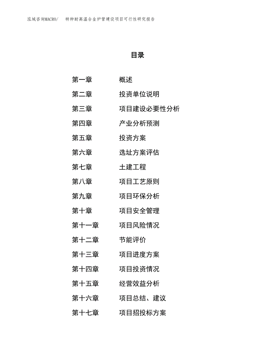 特种耐高温合金炉管建设项目可行性研究报告（75亩）.docx_第1页