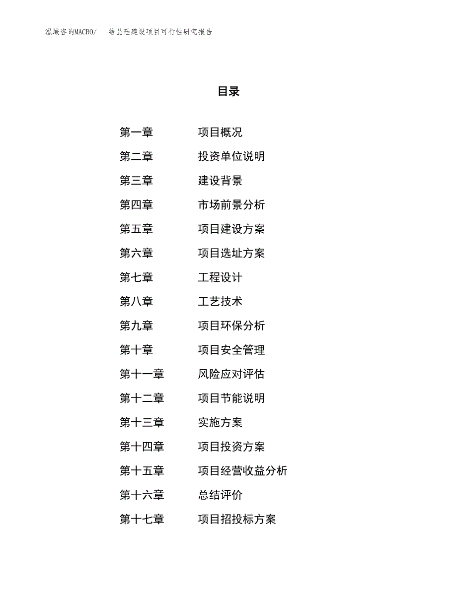 结晶硅建设项目可行性研究报告（23亩）.docx_第1页