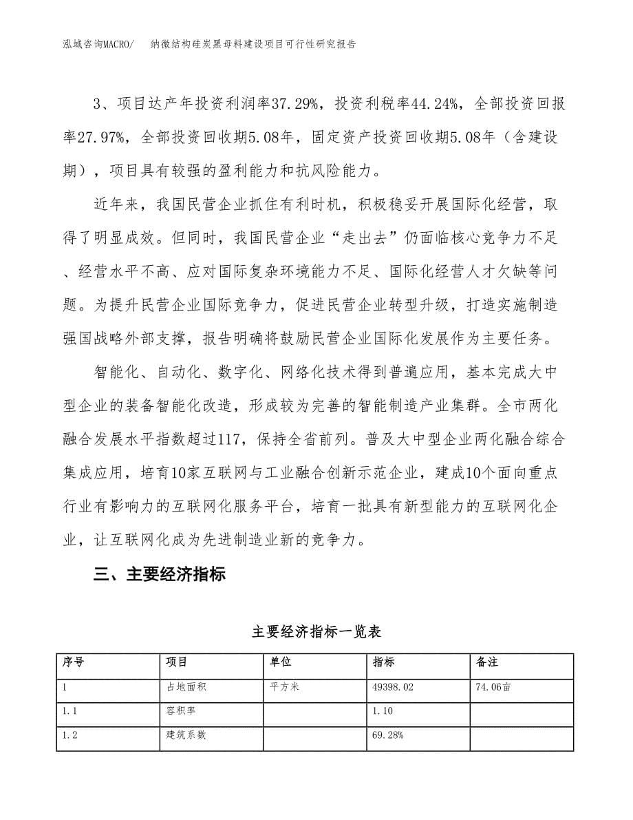 纳微结构硅炭黑母料建设项目可行性研究报告（74亩）.docx_第5页