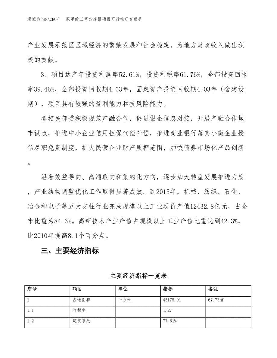 原甲酸三甲酯建设项目可行性研究报告（68亩）.docx_第5页