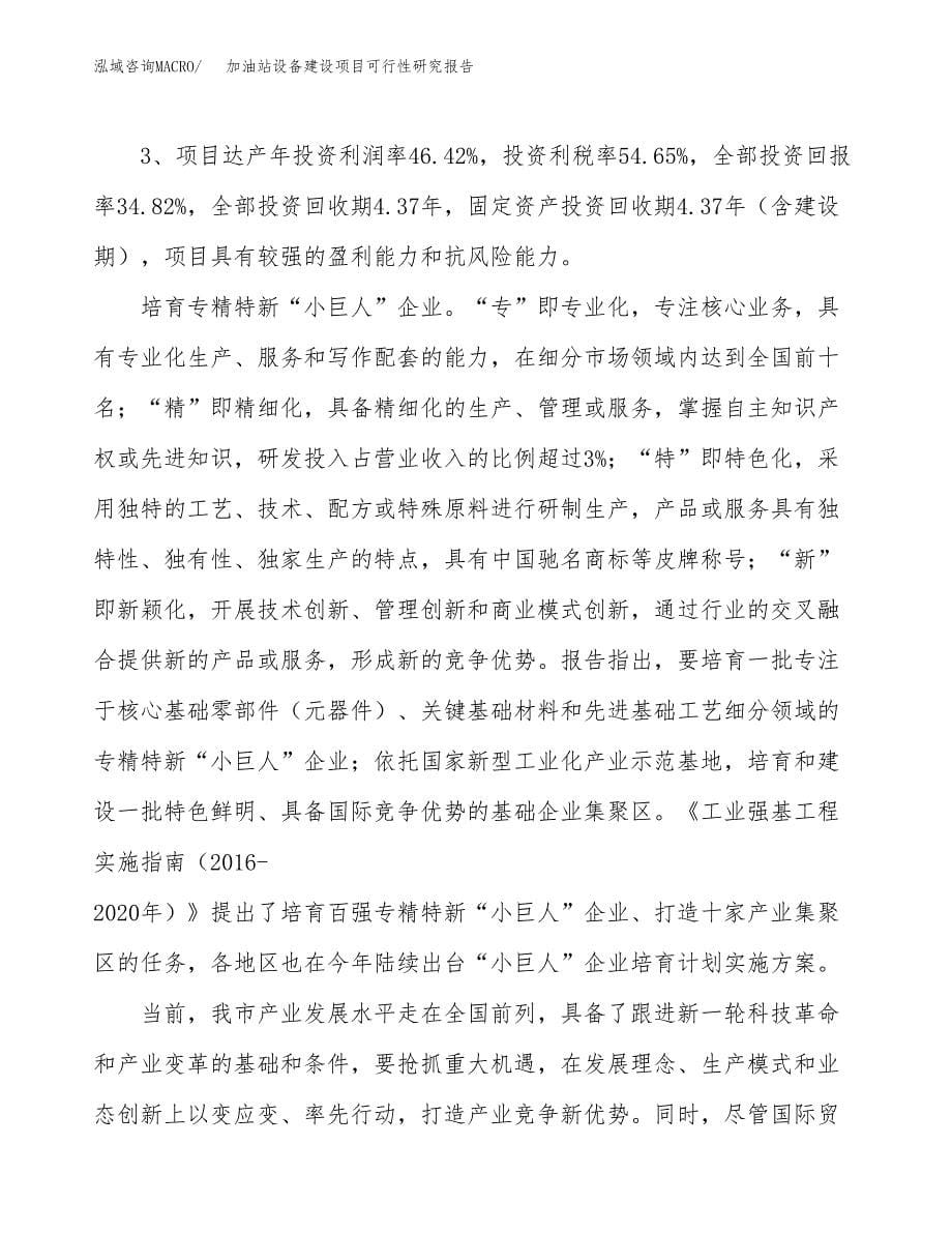 加油站设备建设项目可行性研究报告（52亩）.docx_第5页