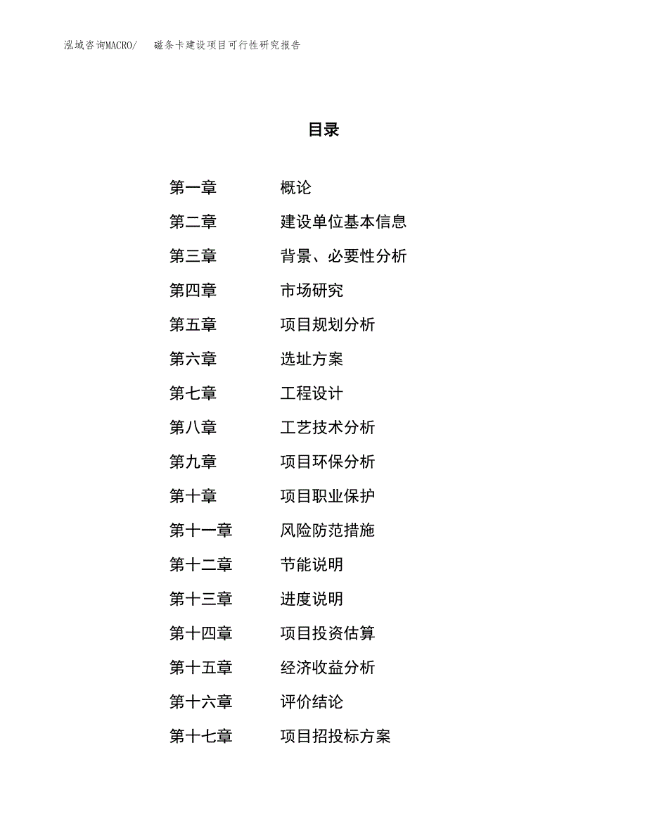 磁条卡建设项目可行性研究报告（62亩）.docx_第1页