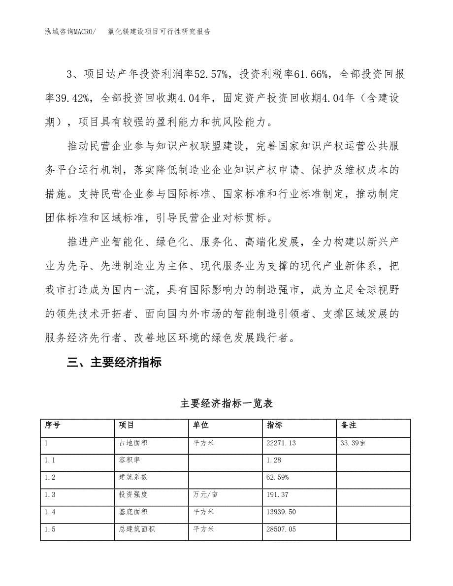 氯化镁建设项目可行性研究报告（33亩）.docx_第5页