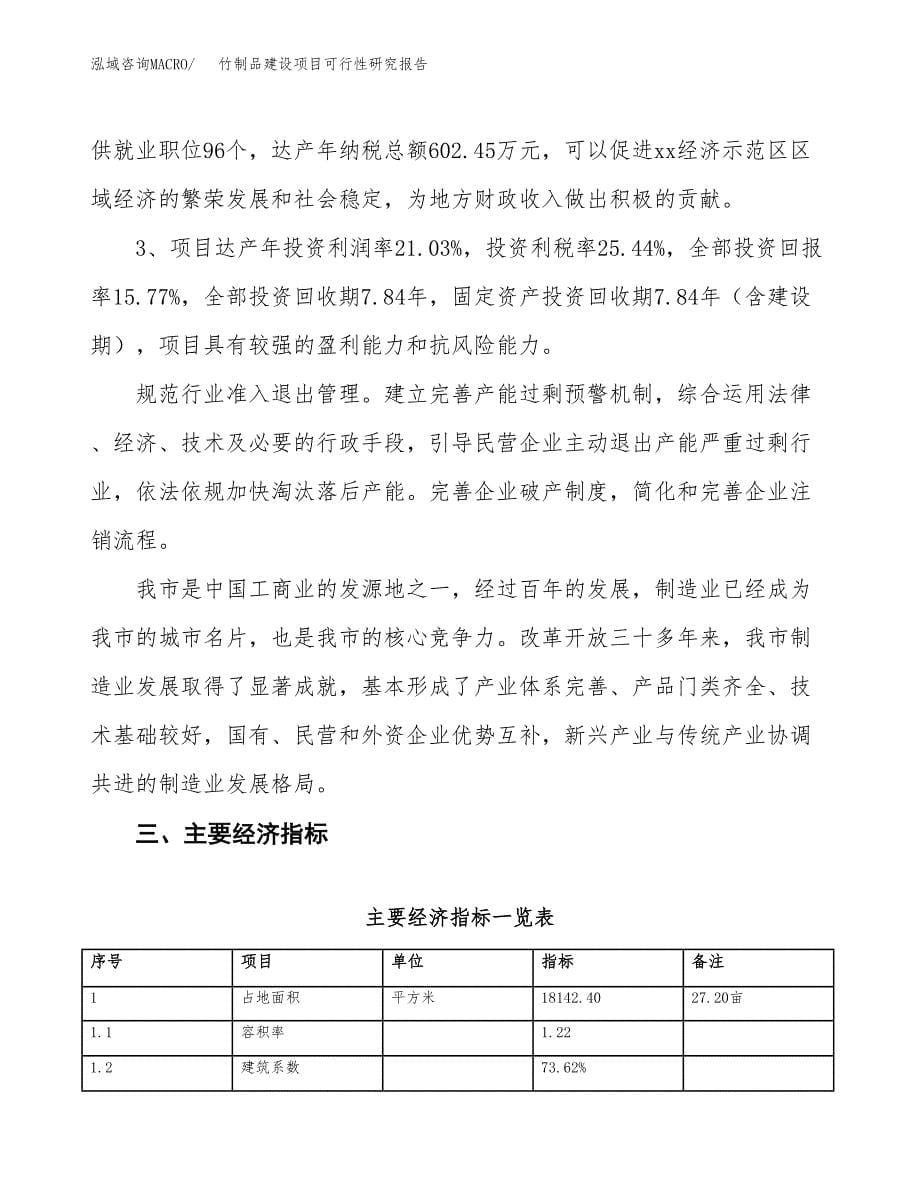 竹制品建设项目可行性研究报告（27亩）.docx_第5页