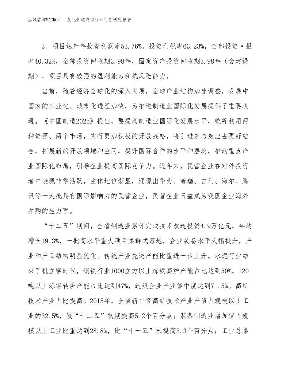 氯化钡建设项目可行性研究报告（50亩）.docx_第5页