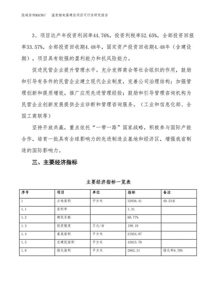 温度继电器建设项目可行性研究报告（49亩）.docx_第5页