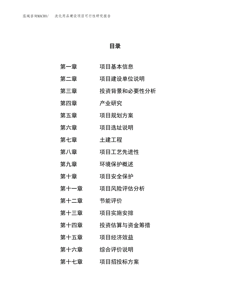 洗化用品建设项目可行性研究报告（72亩）.docx_第1页