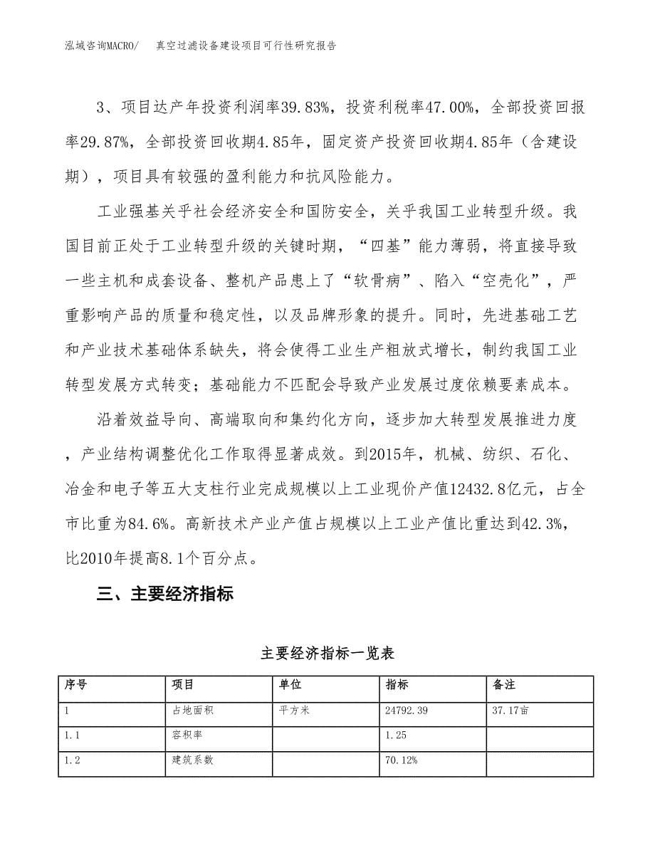 真空过滤设备建设项目可行性研究报告（37亩）.docx_第5页