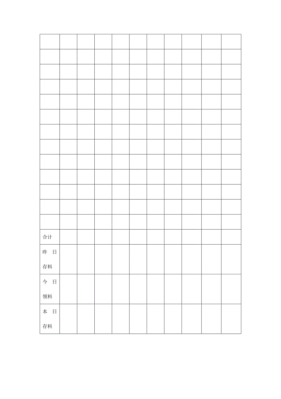 公司生产部记录表格_第4页