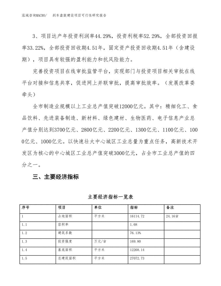 刹车盘鼓建设项目可行性研究报告（24亩）.docx_第5页