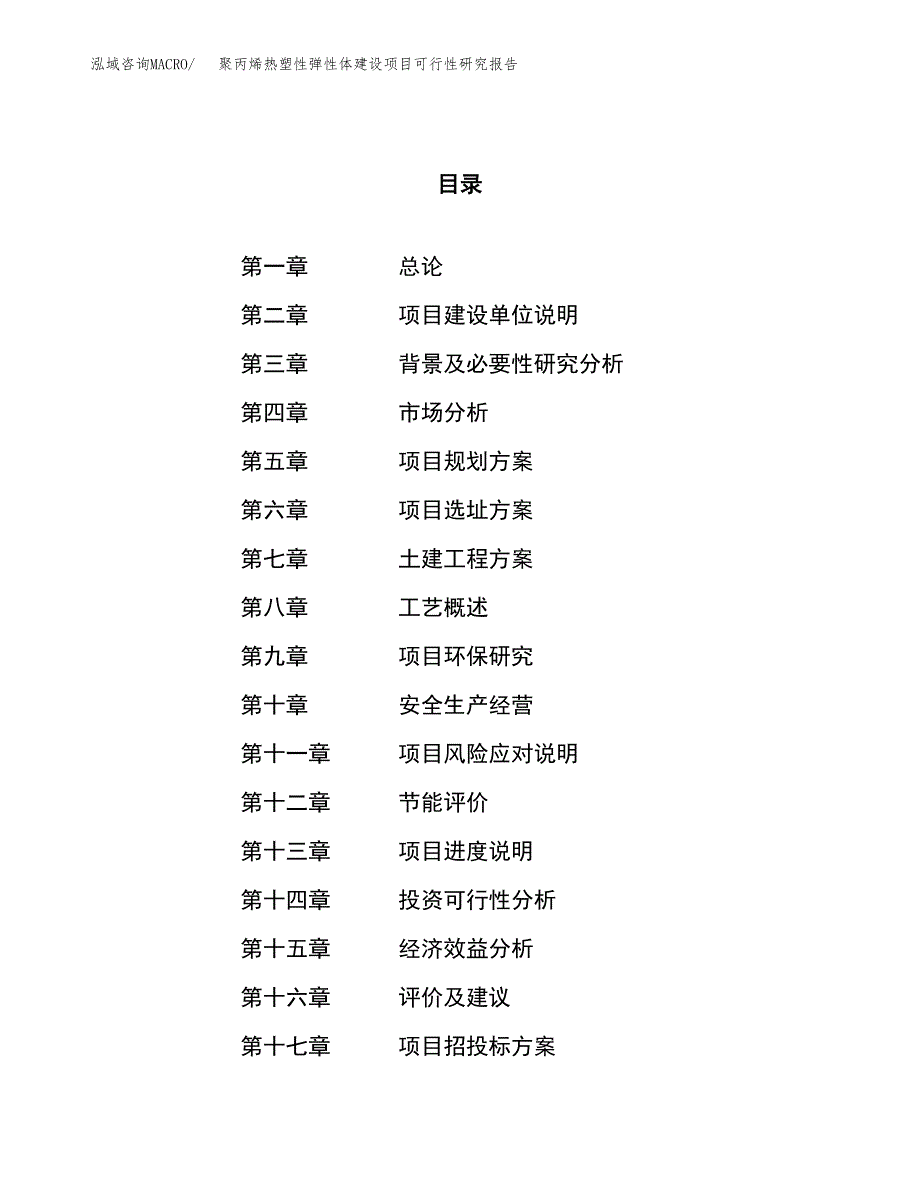 聚丙烯热塑性弹性体建设项目可行性研究报告（58亩）.docx_第1页