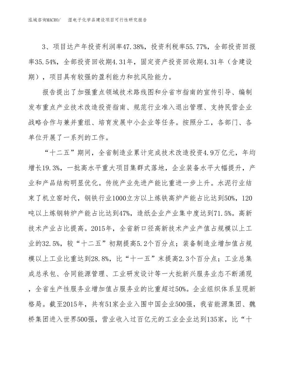 湿电子化学品建设项目可行性研究报告（31亩）.docx_第5页