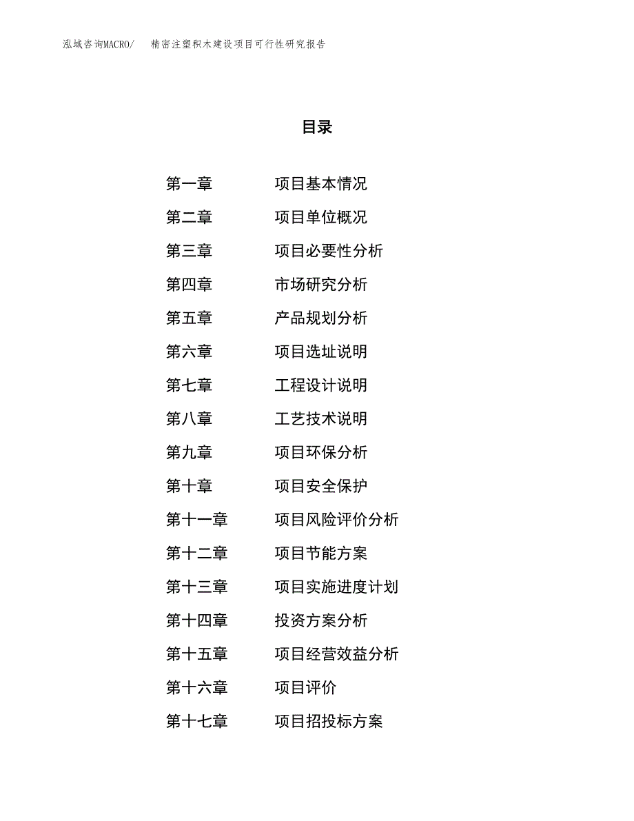 精密注塑积木建设项目可行性研究报告（76亩）.docx_第1页