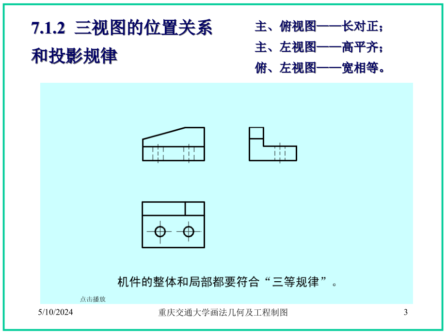 工程制图第七章-组合体的视图_第3页