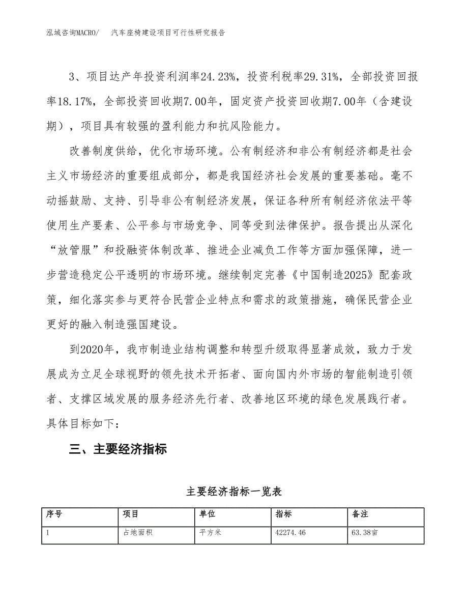 汽车座椅建设项目可行性研究报告（63亩）.docx_第5页