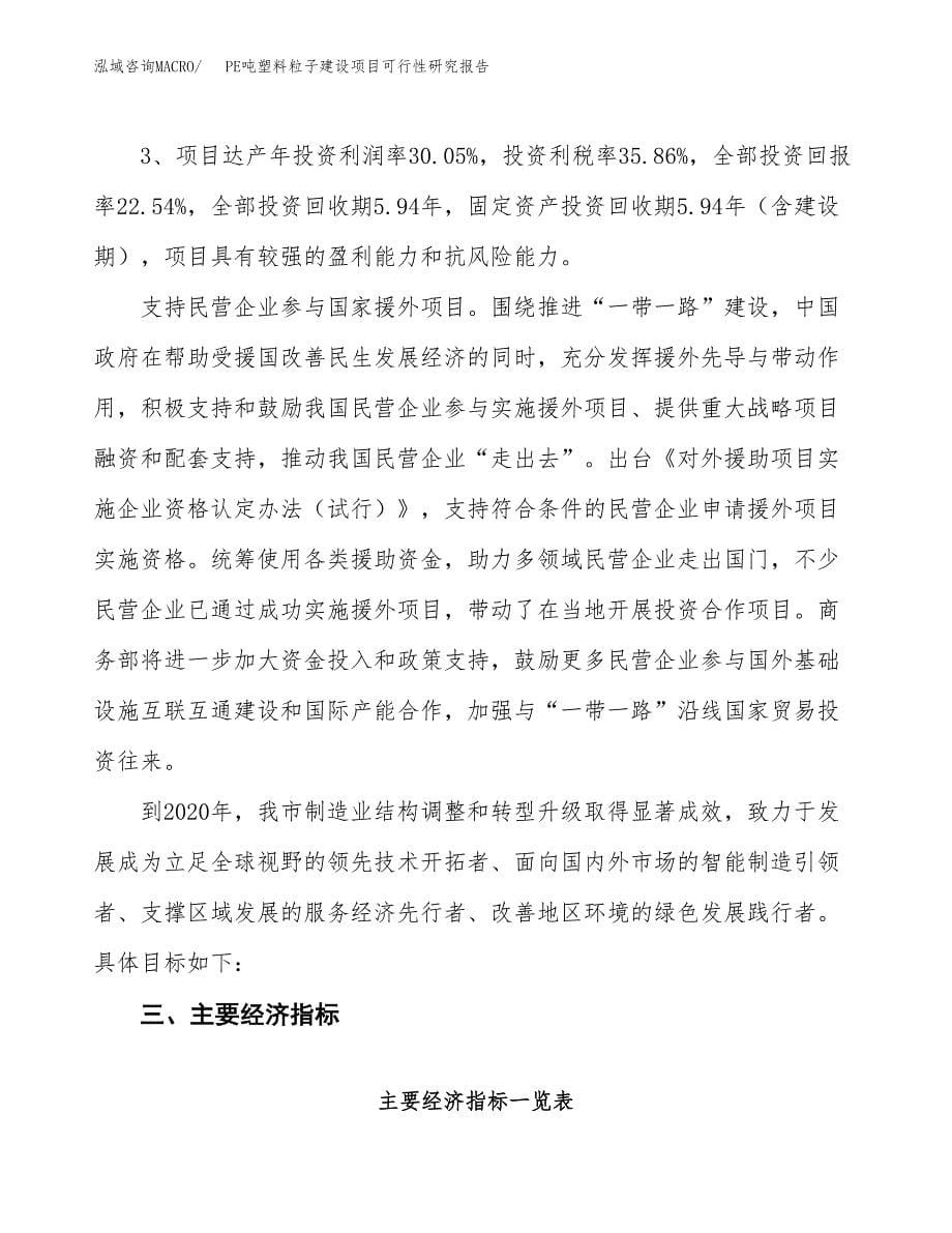 PE吨塑料粒子建设项目可行性研究报告（73亩）.docx_第5页