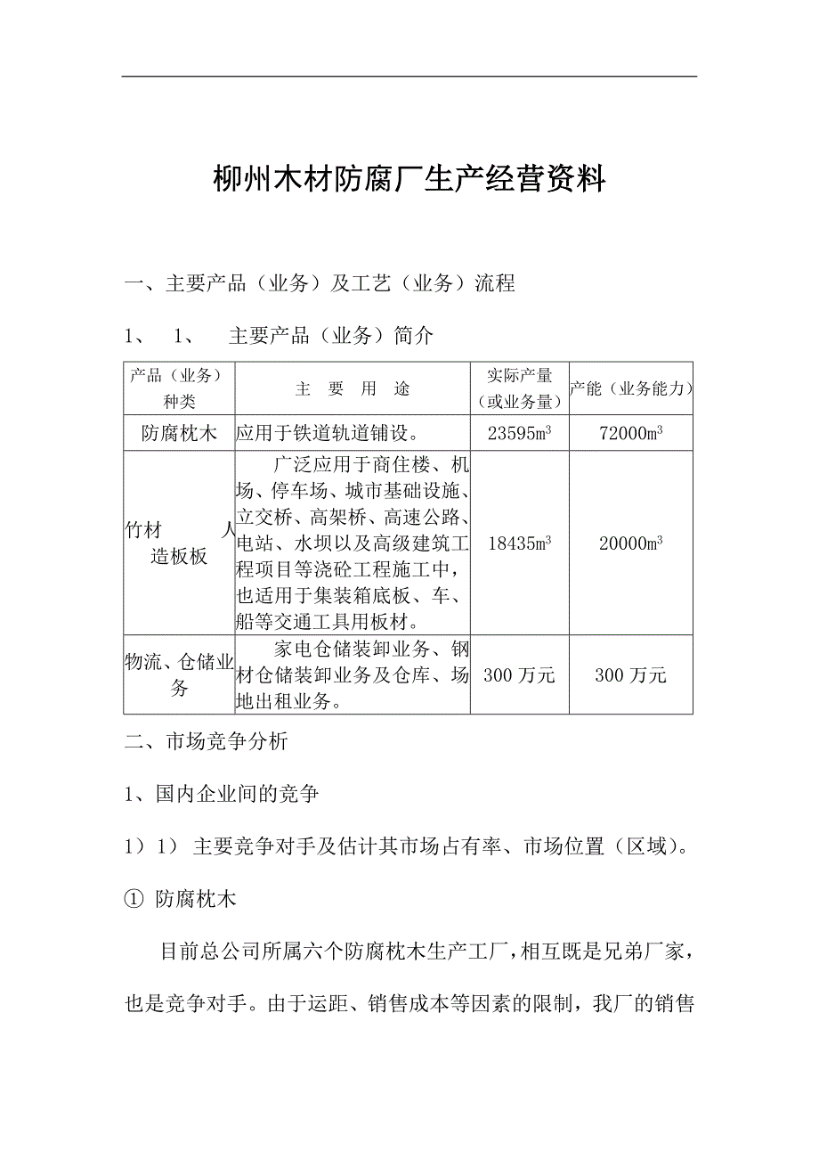 柳州木材防腐厂生产经营资料_第1页