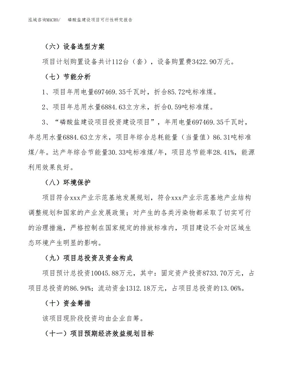 磷酸盐建设项目可行性研究报告（54亩）.docx_第3页