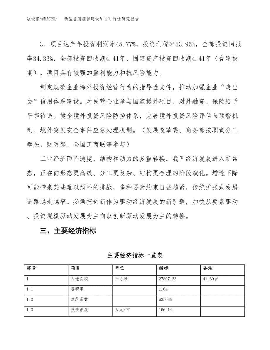 新型兽用疫苗建设项目可行性研究报告（42亩）.docx_第5页