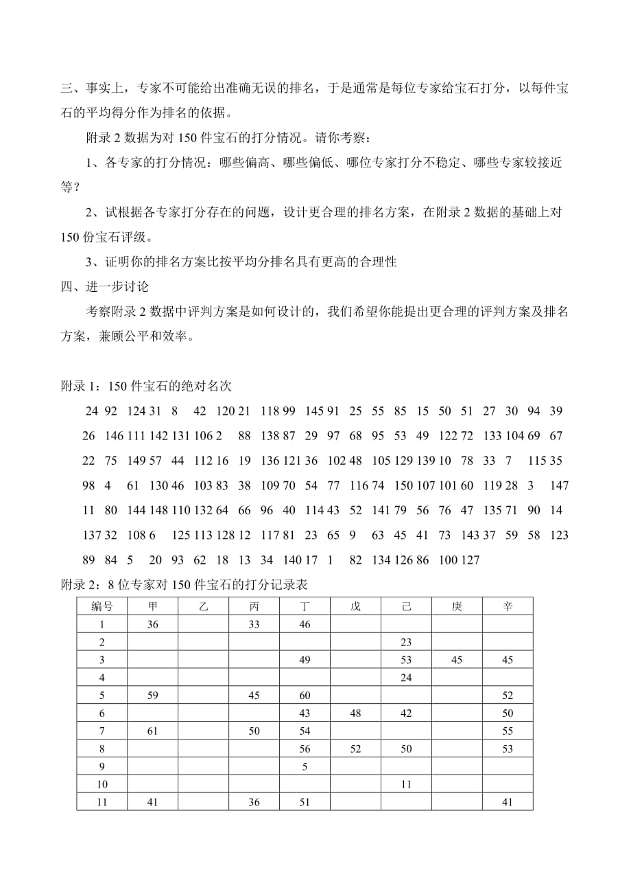 宝石评价问题(数学建模训练题目)_第2页