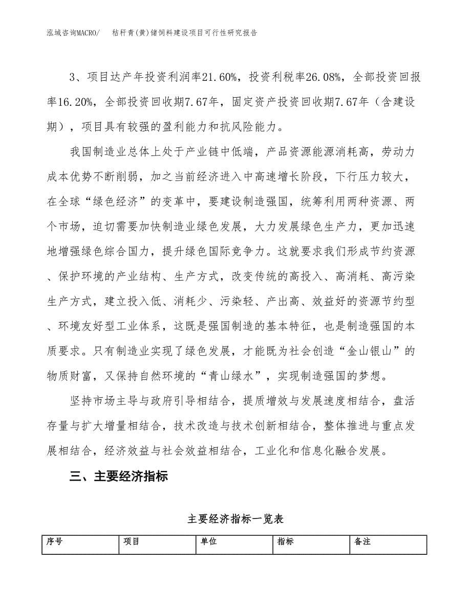 秸秆青(黄)储饲料建设项目可行性研究报告（11亩）.docx_第5页