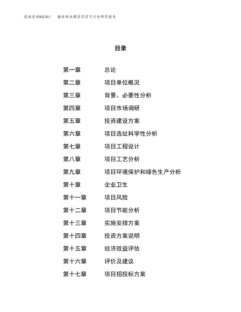 墙体砖块建设项目可行性研究报告（81亩）.docx_第1页