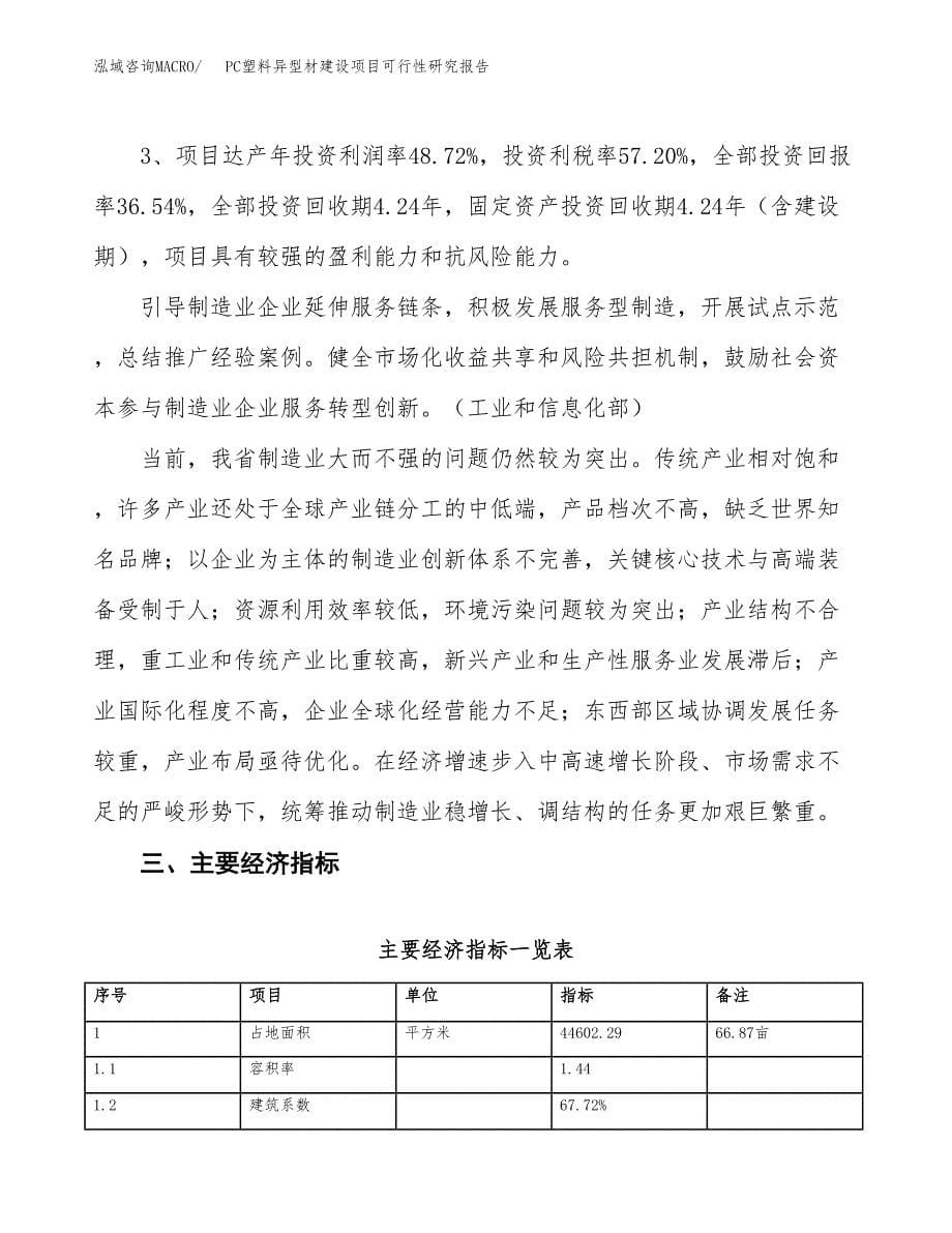 PC塑料异型材建设项目可行性研究报告（67亩）.docx_第5页