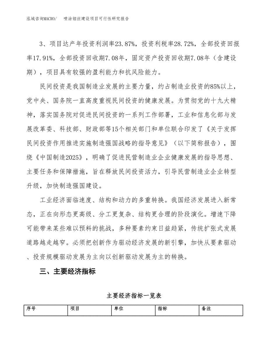 喷涂钼丝建设项目可行性研究报告（79亩）.docx_第5页