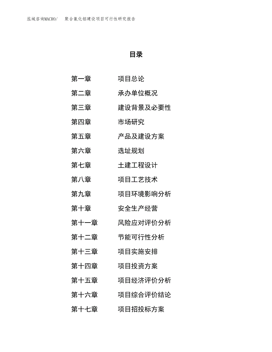 聚合氯化铝建设项目可行性研究报告（19亩）.docx_第1页