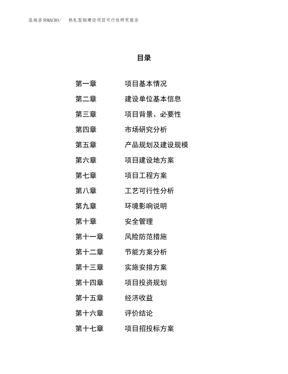 热轧型钢建设项目可行性研究报告（48亩）.docx_第1页