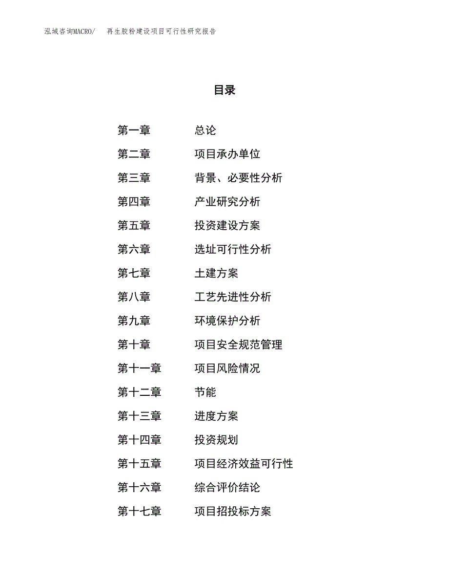 再生胶粉建设项目可行性研究报告（69亩）.docx_第1页