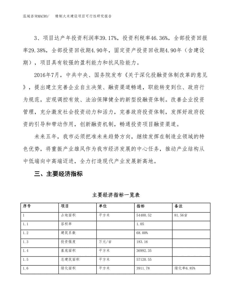 精制大米建设项目可行性研究报告（82亩）.docx_第5页