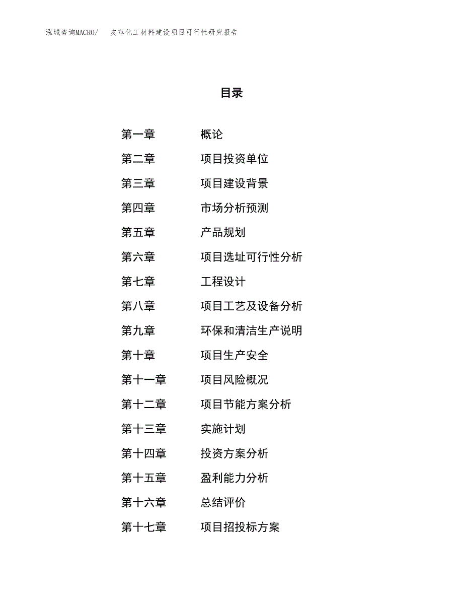 皮革化工材料建设项目可行性研究报告（63亩）.docx_第1页