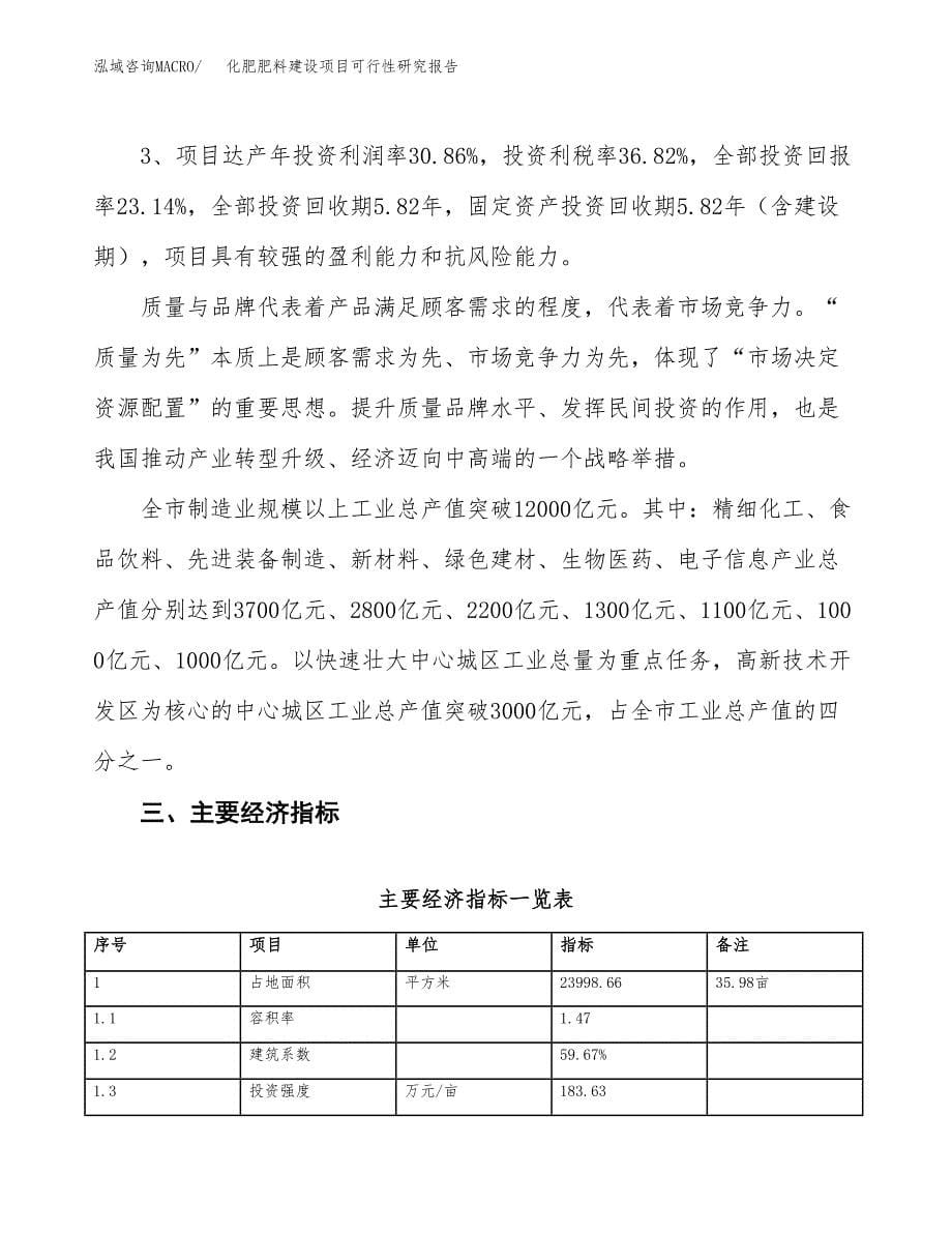 化肥肥料建设项目可行性研究报告（36亩）.docx_第5页