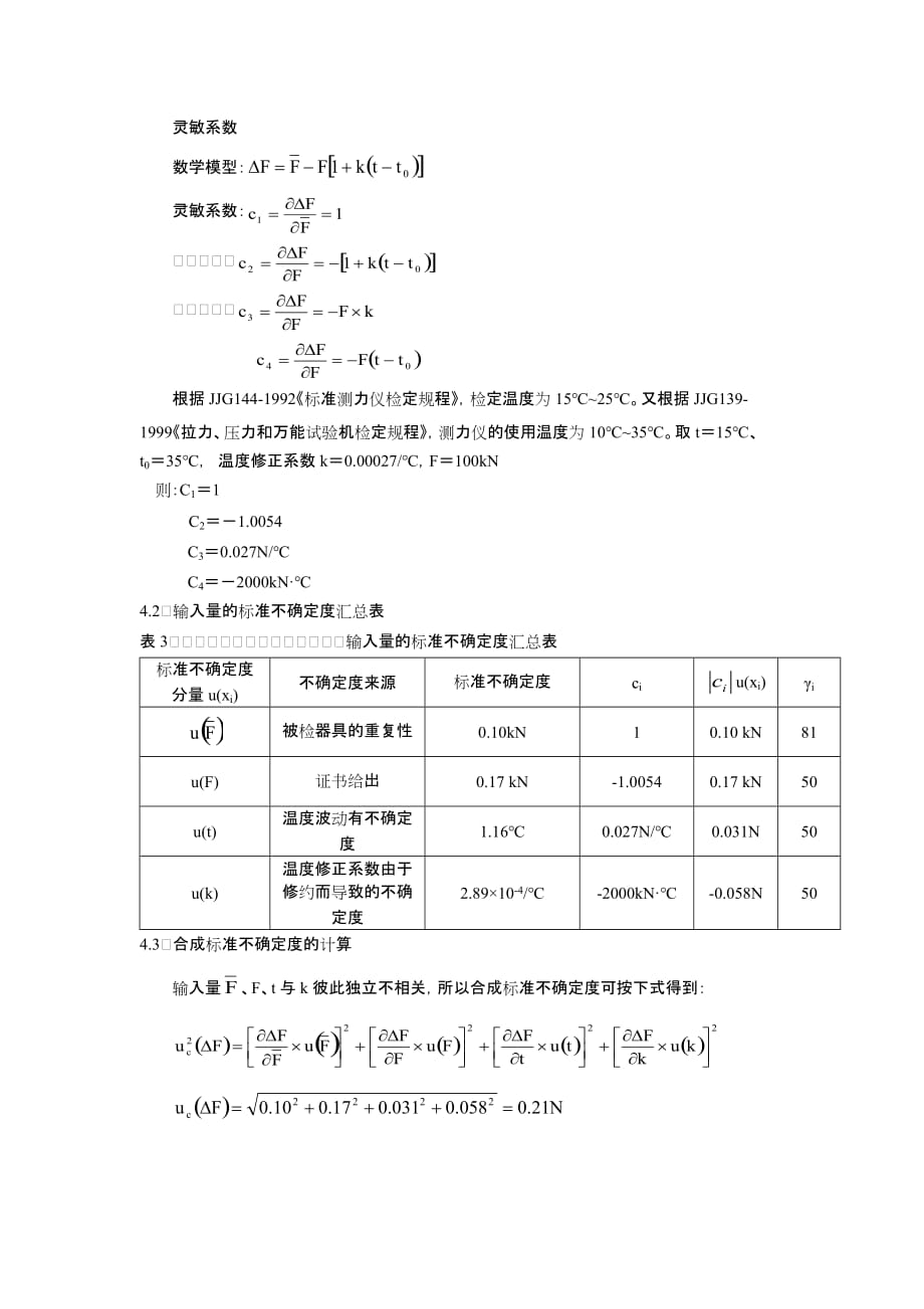 拉力、压力和万能试验材料试验机负荷示值误差测量结果_第3页