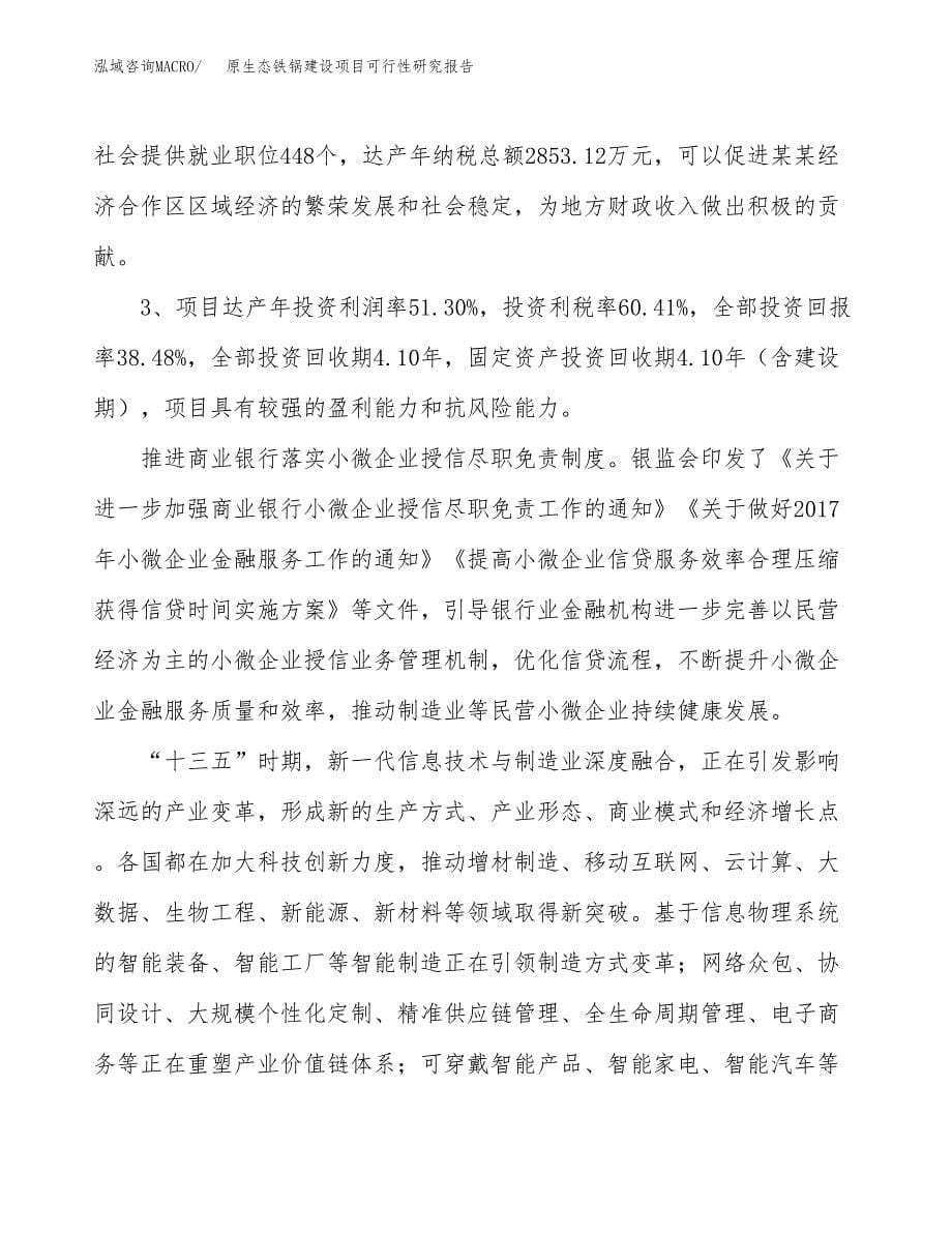 原生态铁锅建设项目可行性研究报告（58亩）.docx_第5页