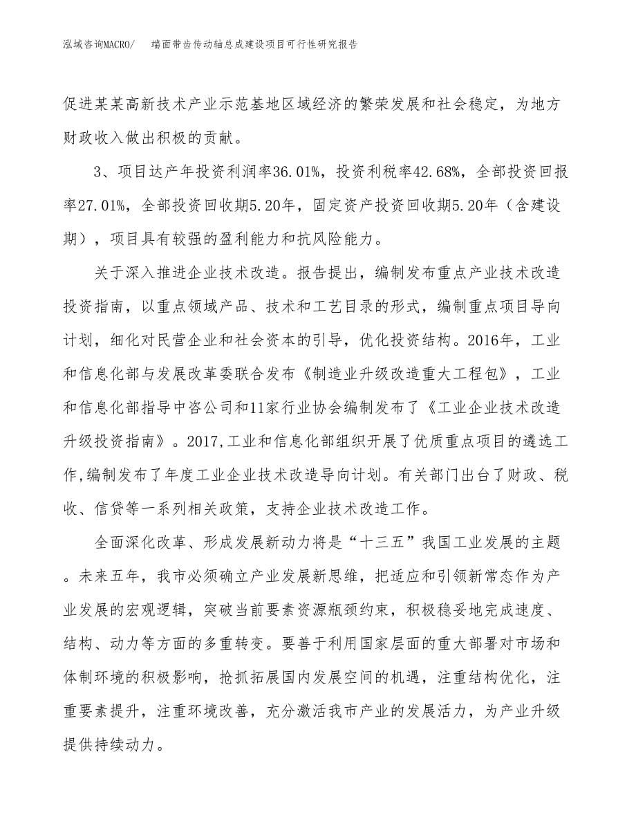 端面带齿传动轴总成建设项目可行性研究报告（73亩）.docx_第5页