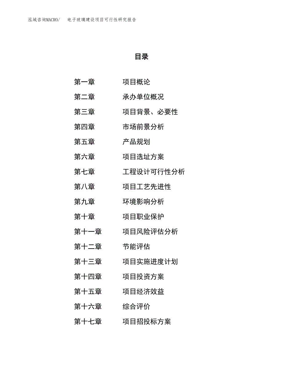 电子玻璃建设项目可行性研究报告（22亩）.docx_第1页