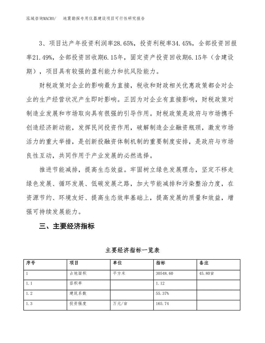 地震勘探专用仪器建设项目可行性研究报告（46亩）.docx_第5页