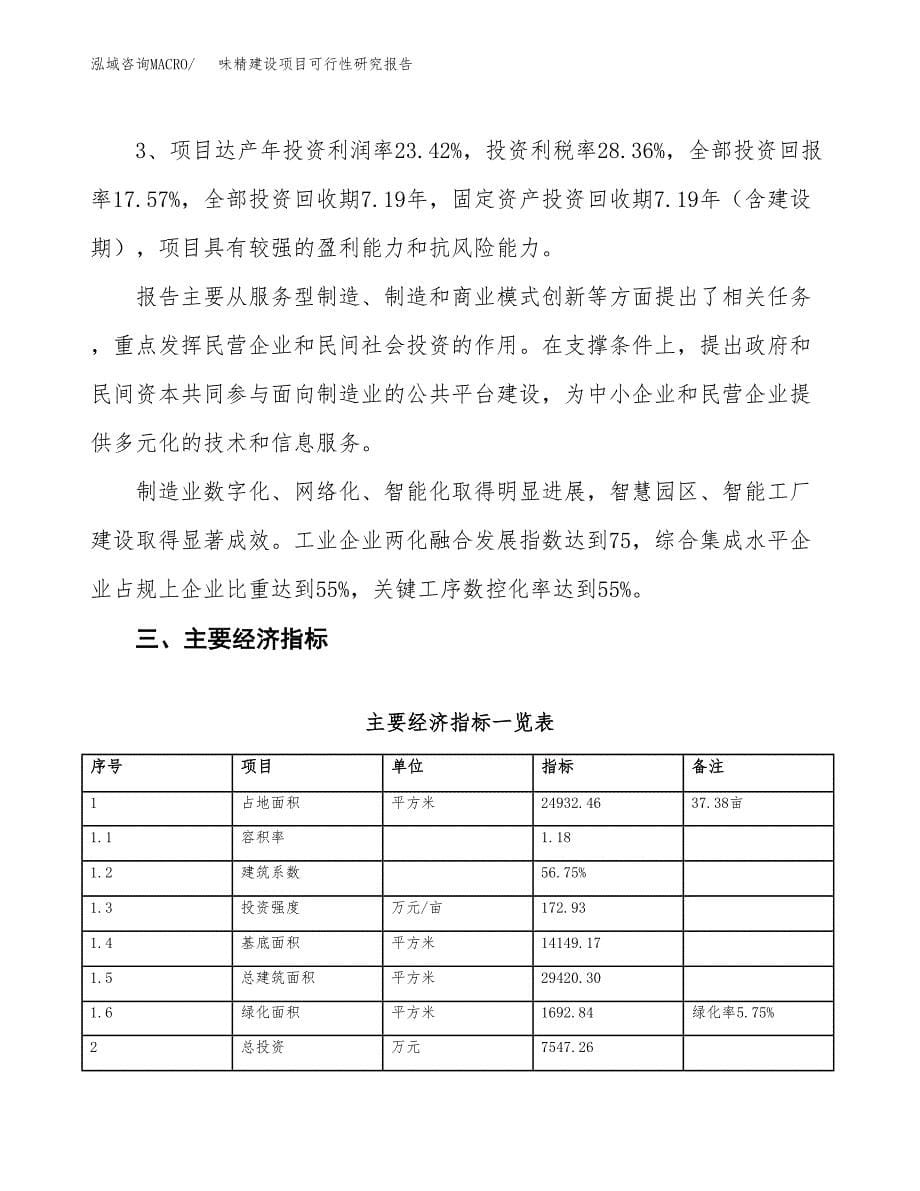 味精建设项目可行性研究报告（37亩）.docx_第5页