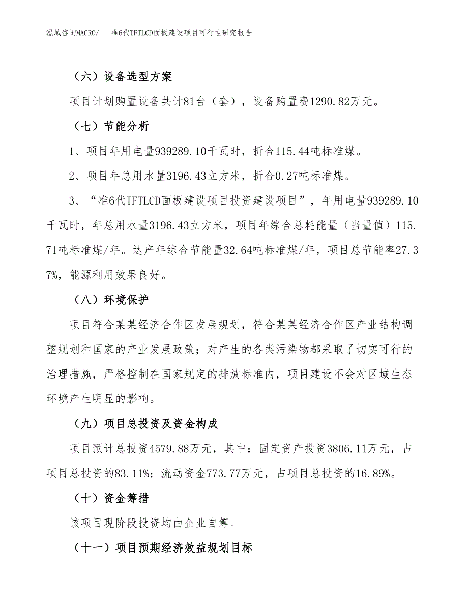 准6代TFTLCD面板建设项目可行性研究报告（23亩）.docx_第3页