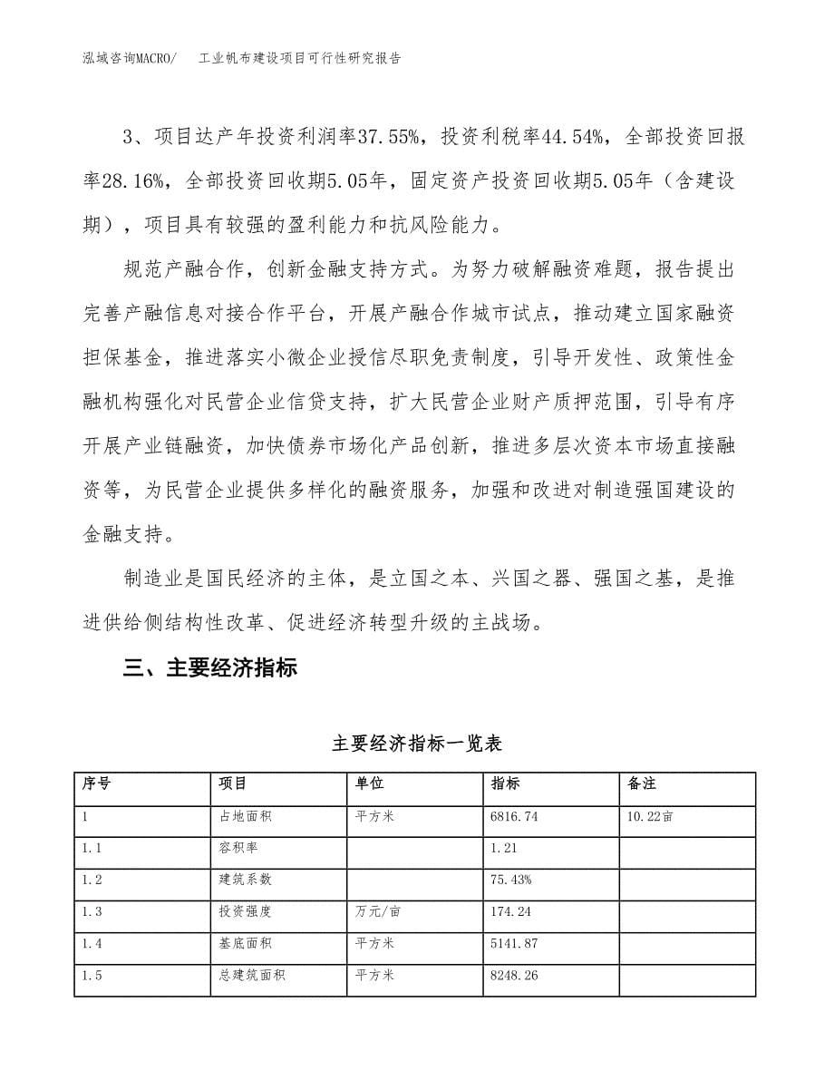 工业帆布建设项目可行性研究报告（10亩）.docx_第5页